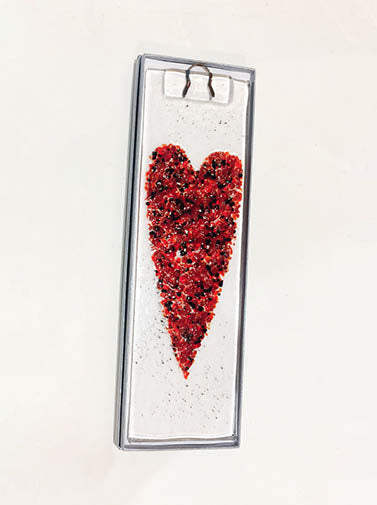 Heart Fused Glass Art